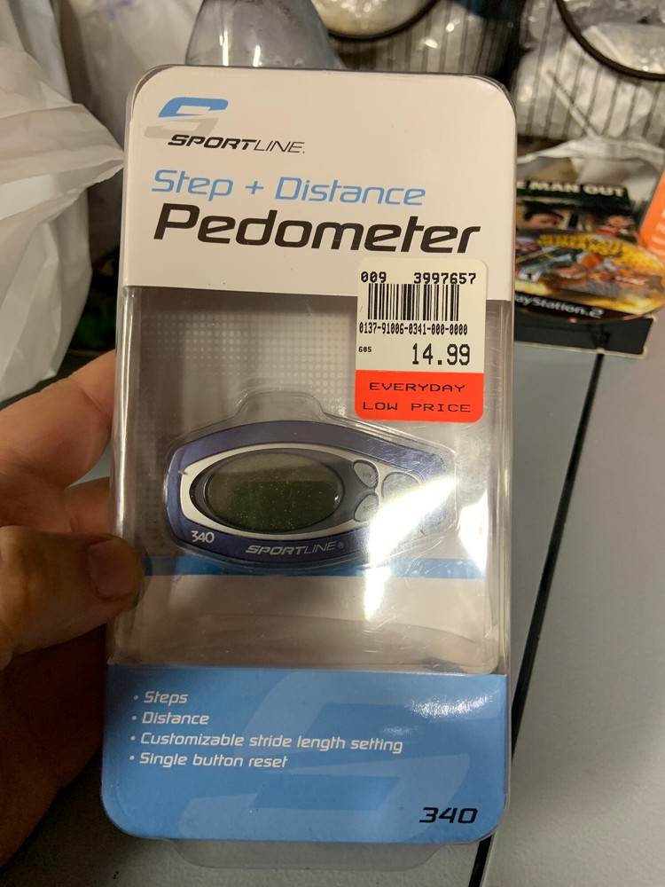 SportlineÂ® Step + Distance Pedometer
