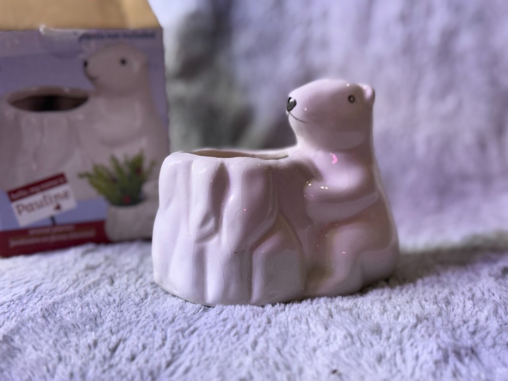 Pauline The Polar Bear Animal Planter