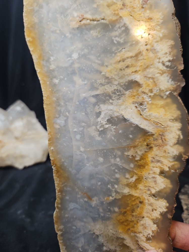 Graveyard Plume Agate Slab Specimen (11oz)