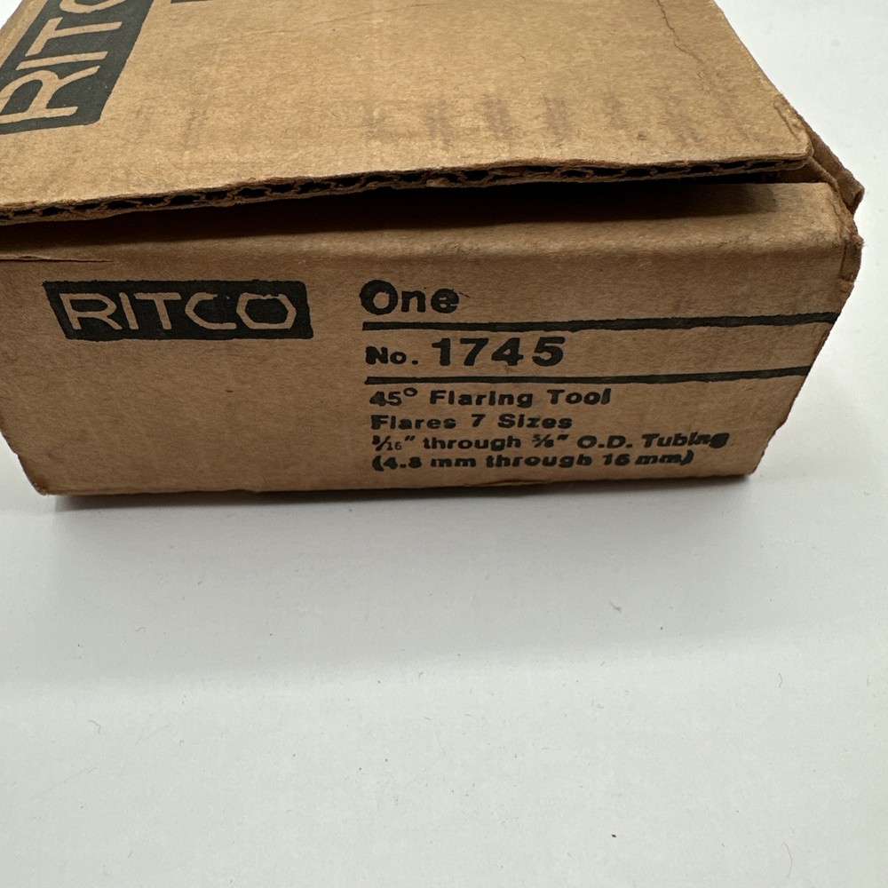 Vintage Ritco 1745 Flaring Tool in Original Box