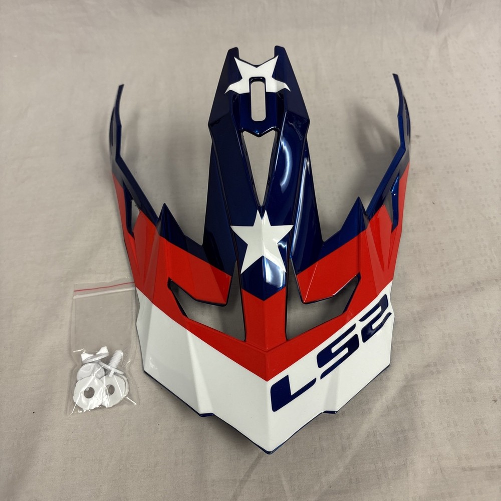 LS2 Subverter Helmet Replacement Visor Peak Krome Glory