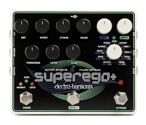 Electro-Harmonix Superego+ Synth Engine/Multi-Effects Pedal From Japan
