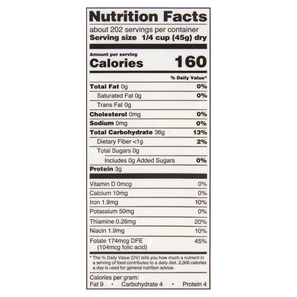 Long Grain Enriched Rice 20 lb Bag 3 Pack Bulk White Rice