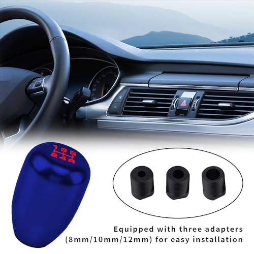 Car Gear Shift Knobs, Manual Gear Shift Knobs Replacement, Universal Car Blue