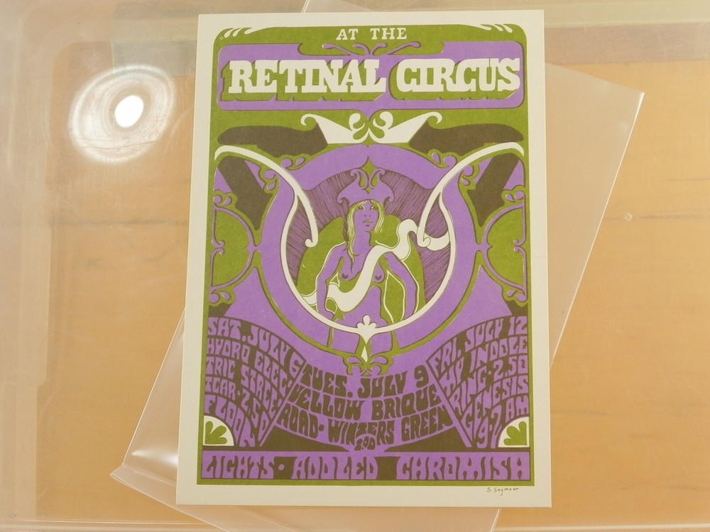 RETINAL CIRCUS HANDBILL / Postcard Yellow Brique Road    7 by 5"