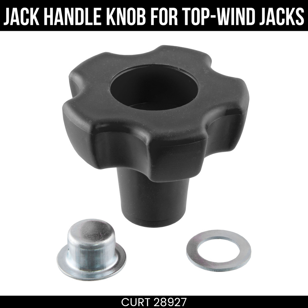 CURT Replacement Trailer Jack Handle Knob for Top Wind Jacks 28927