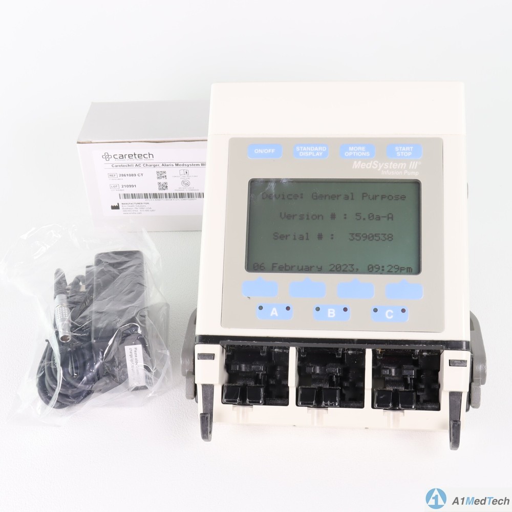 IVAC MedSystem III Pump 2865B with Power Supply