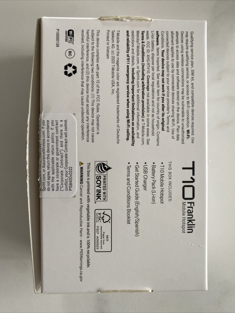 Franklin T10 256GB Mobile Hotspot - Black