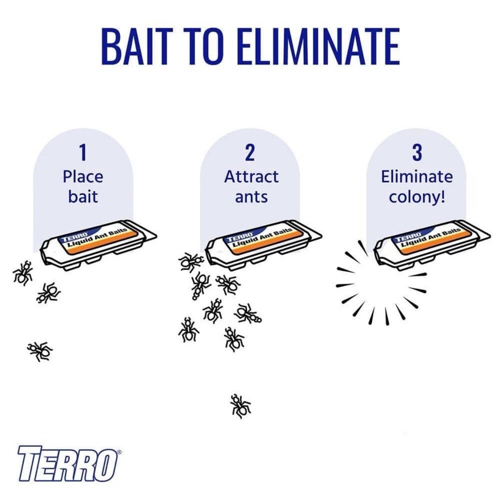 TERRO Liquid Ant Bait Ant Killer 6 Bait Stations 2 Packs