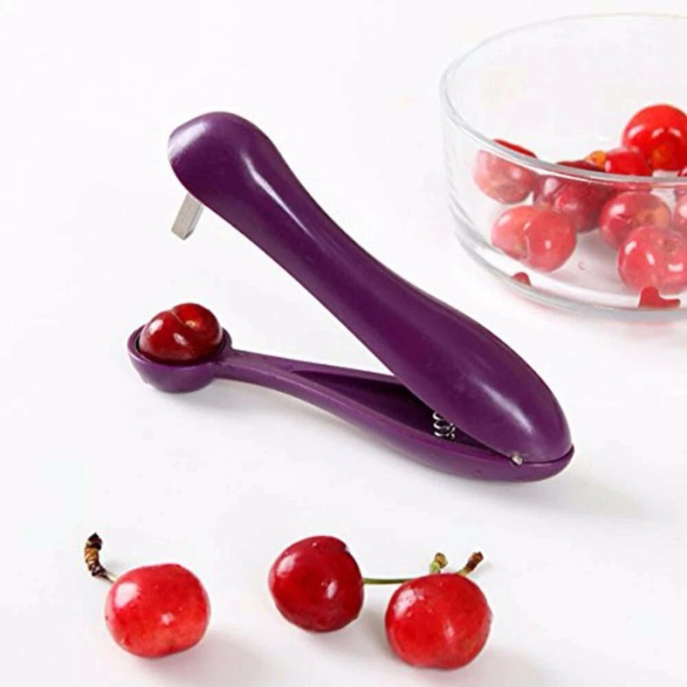 New 5'' Cherry Fruit Kitchen Pitter Remover Olive Corer Seed Remove Pit Tool **