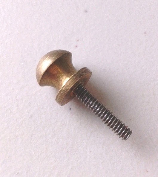 Very Small Solid Brass Cabinet Knob Pull Dresser Drawer Handle