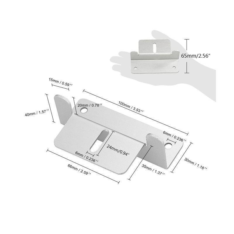 Solar Panel Z Bracket Mounting Mounts Set Solar Panel RV Boat Roof Wall Flat