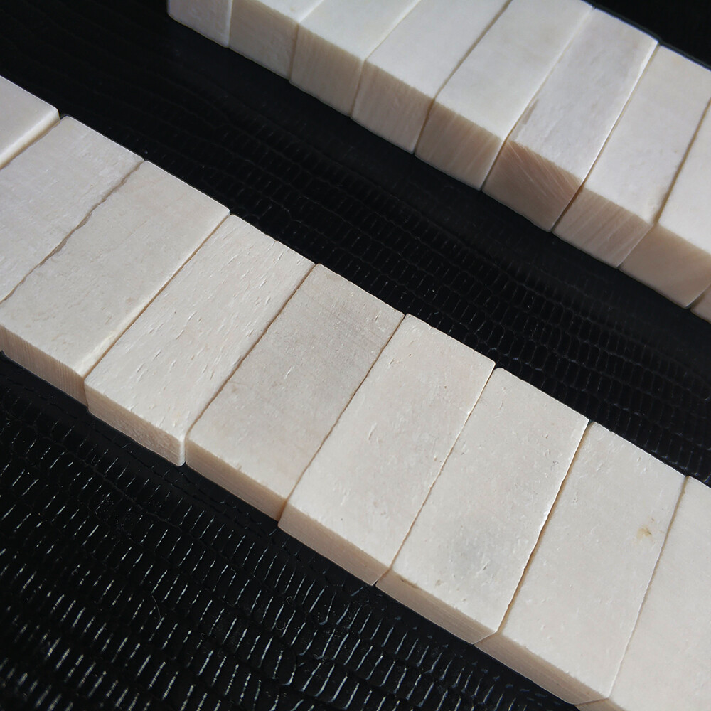 10 Sets Violin White Bone Saddle + Nut material Violin Making Restore Repair