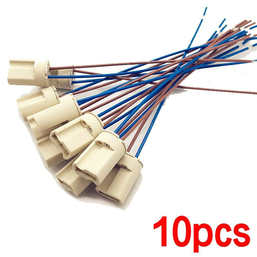 10pcs G9 Base Ceramic Lamp Holder Socket & Cable LED bulb down Light