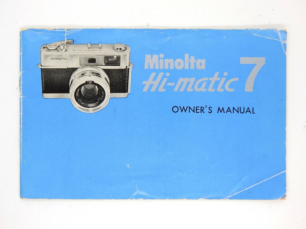 Minolta Hi-Matic 7s with ½ Case & Manual