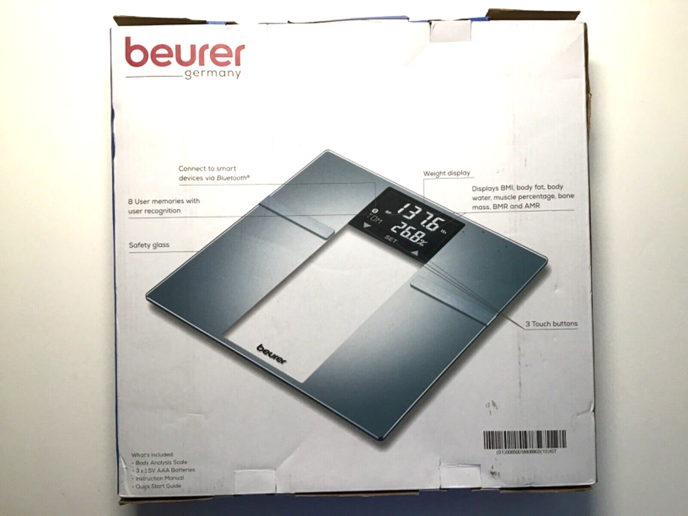 BEURER #BF720 BLUETOOTH SCALE - BODY ANALYSIS 400LBS CAPACITY