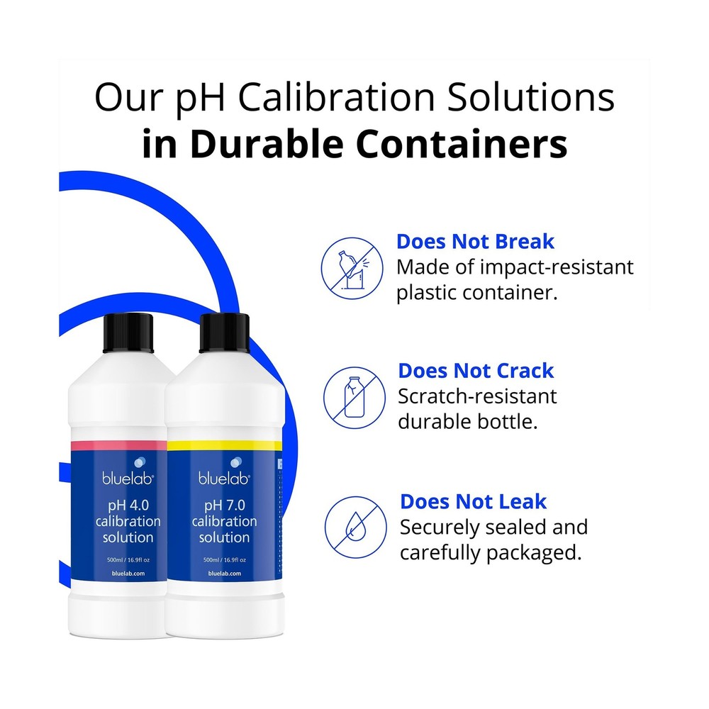Bluelab pH 4.0 & 7.0 Calibration Solution Kit - pH Meter & pH Pen Calibration...