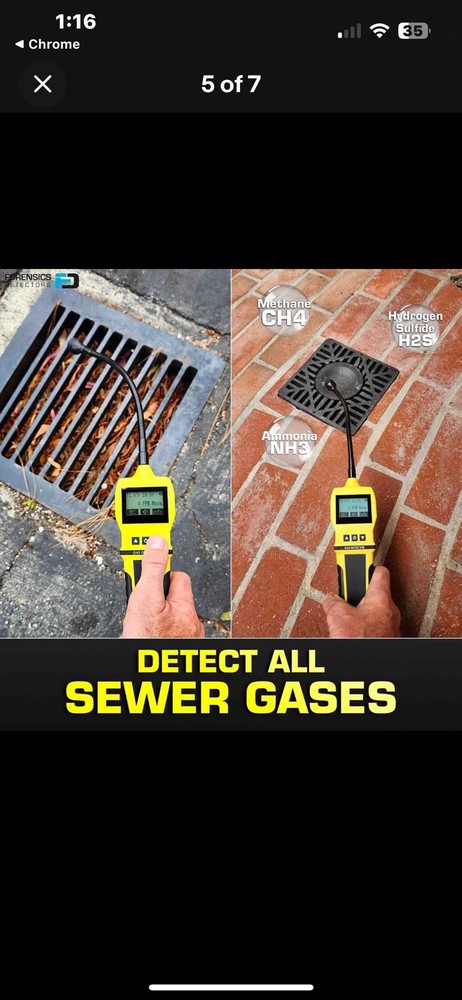Gas Leak Detector with hard case FORENSICS DETECTOR FD-90E
