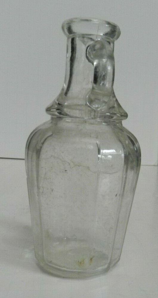 hws-D -- SMALL ANTIQUE BOTTLE 4 1/2" HIGH
