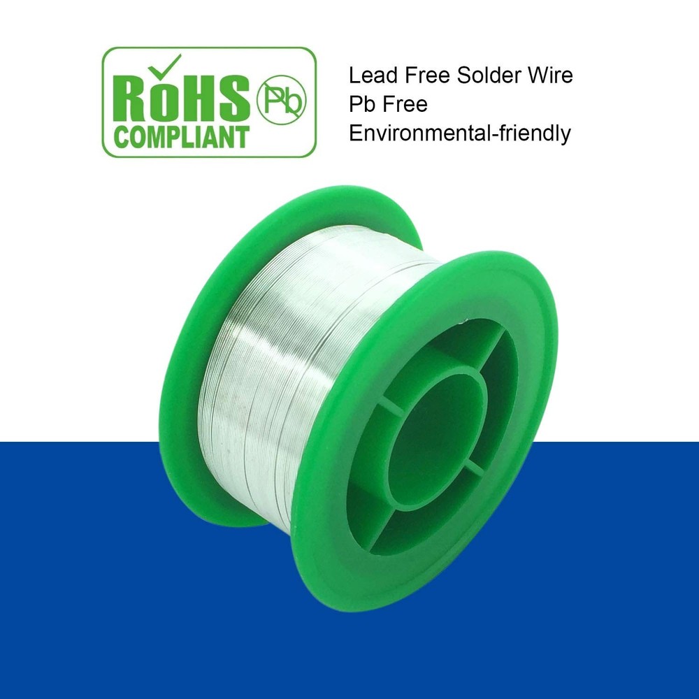 Ultra Fine Solder Wire 0.3mm Lead Free Electronics Wire, Thin, Silver