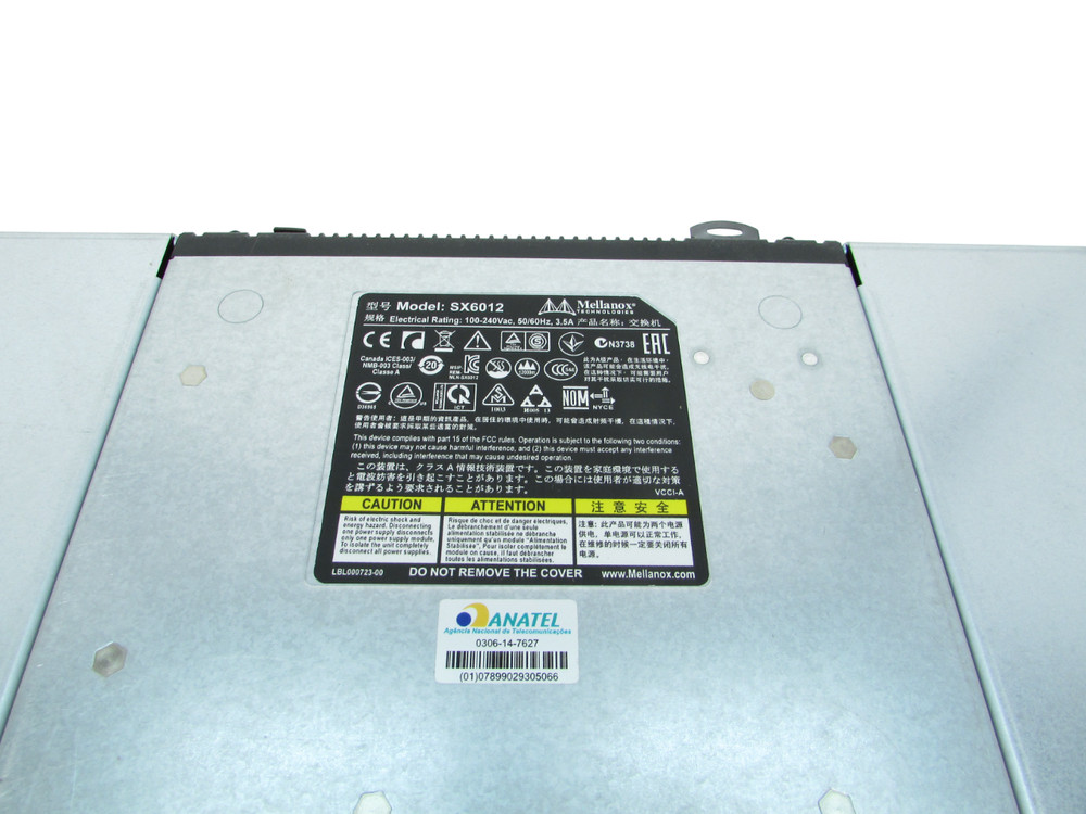 Mellanox SX6012 Ethernet Switch W/ Chassis