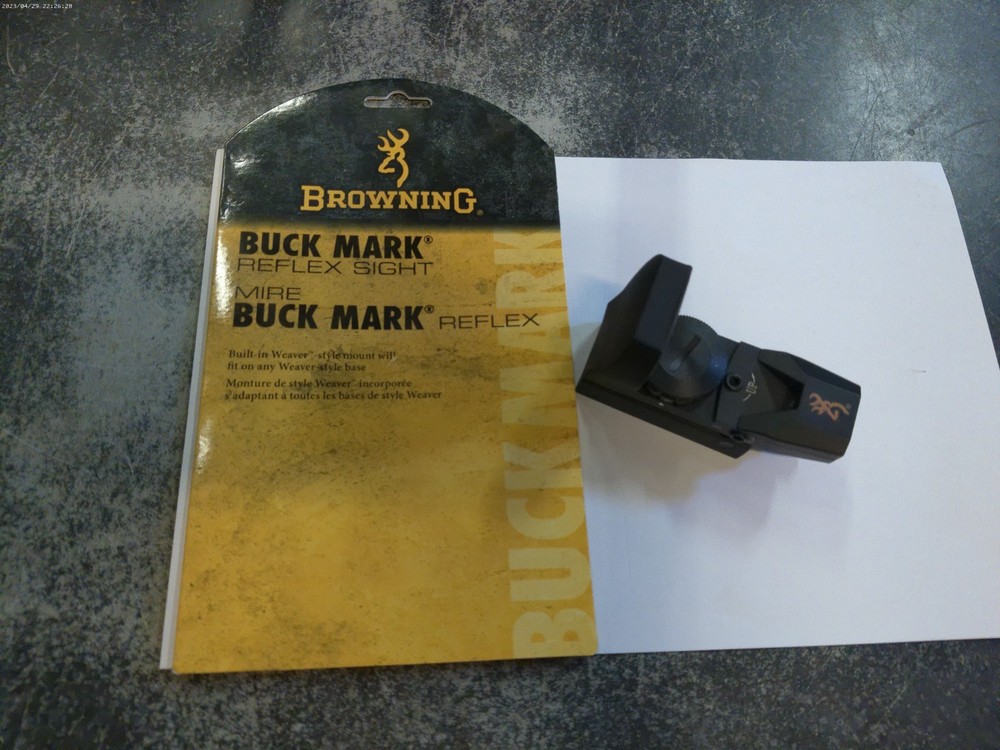 Browning 1290230: Buckmark Reflex Sight, Black