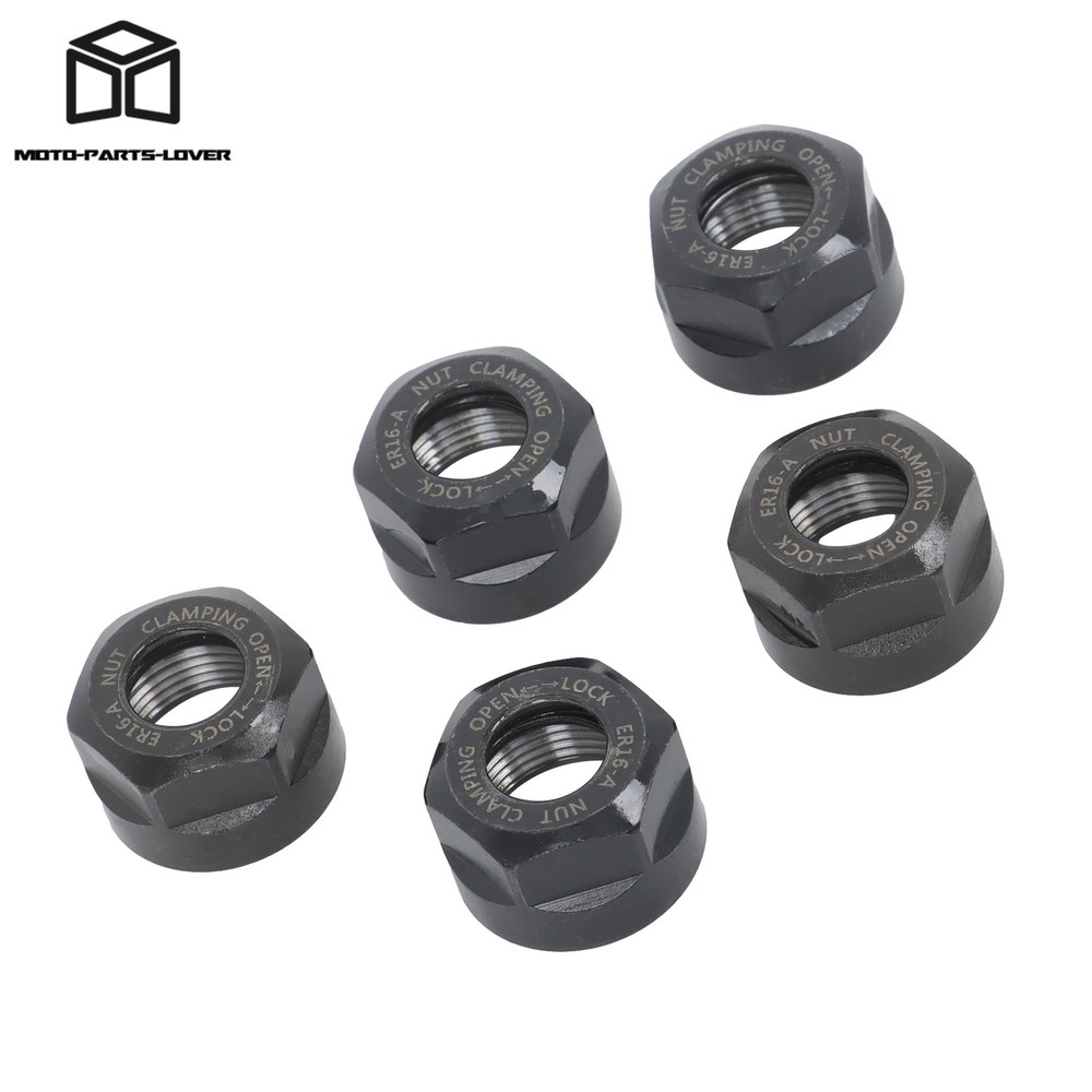 5 Pack ER16 Clamping Nut Set A Type for CNC Machine Collet Chuck Holder