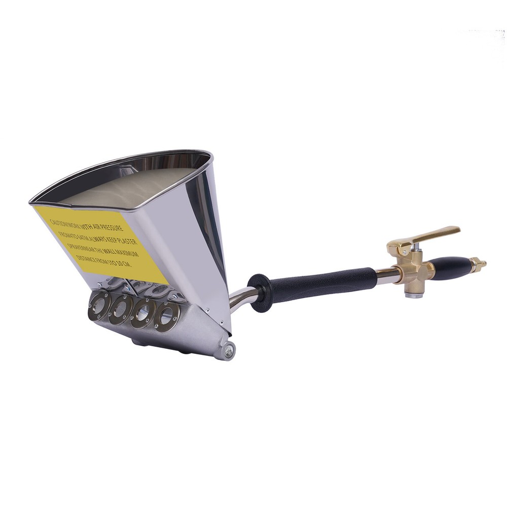 4-Jet Stucco Sprayer for Mortar and Plaster - Efficient Wall Application