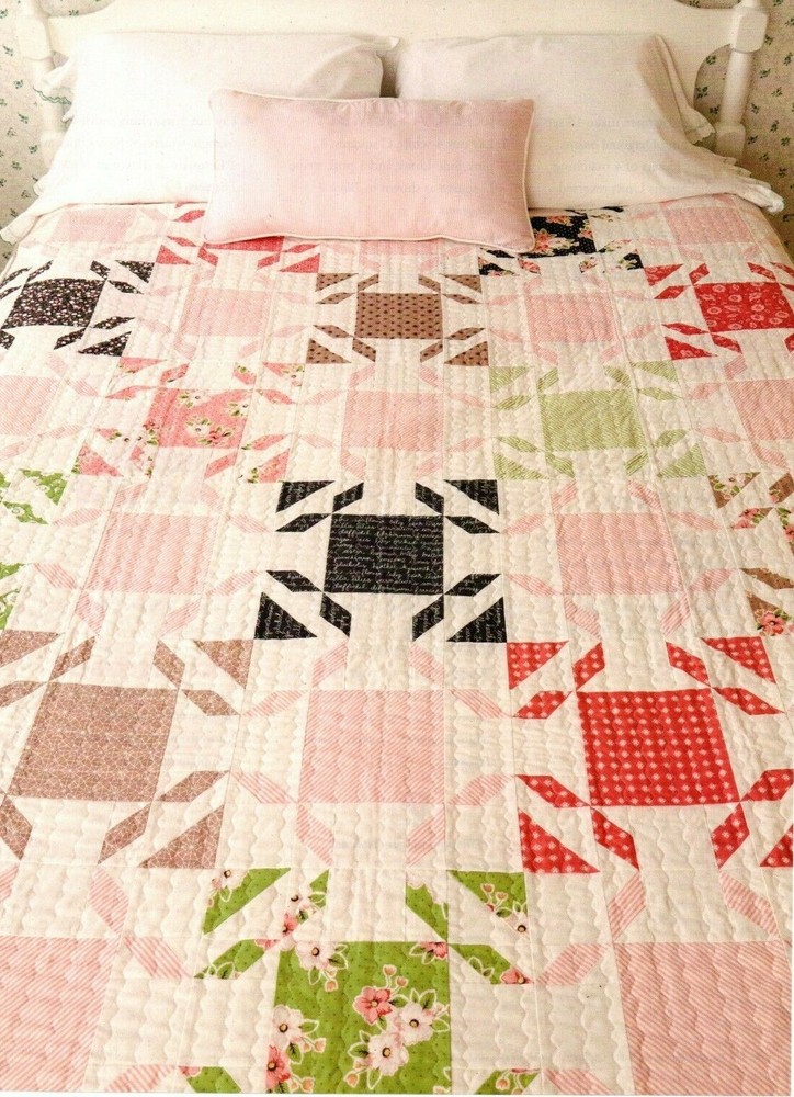Bedazzled Quilt Pattern Pieced VG