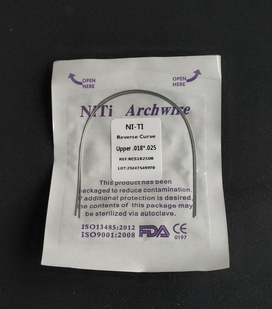 20Pack Dental Orthodontic Super Elastic Reverse Curve NITI Arch Wire Rectangular