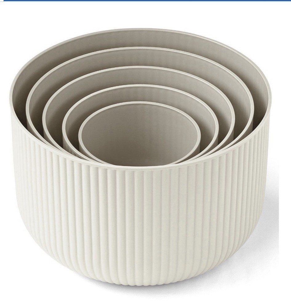 Member's Mark 10-Piece Serving Bowl Set Cream