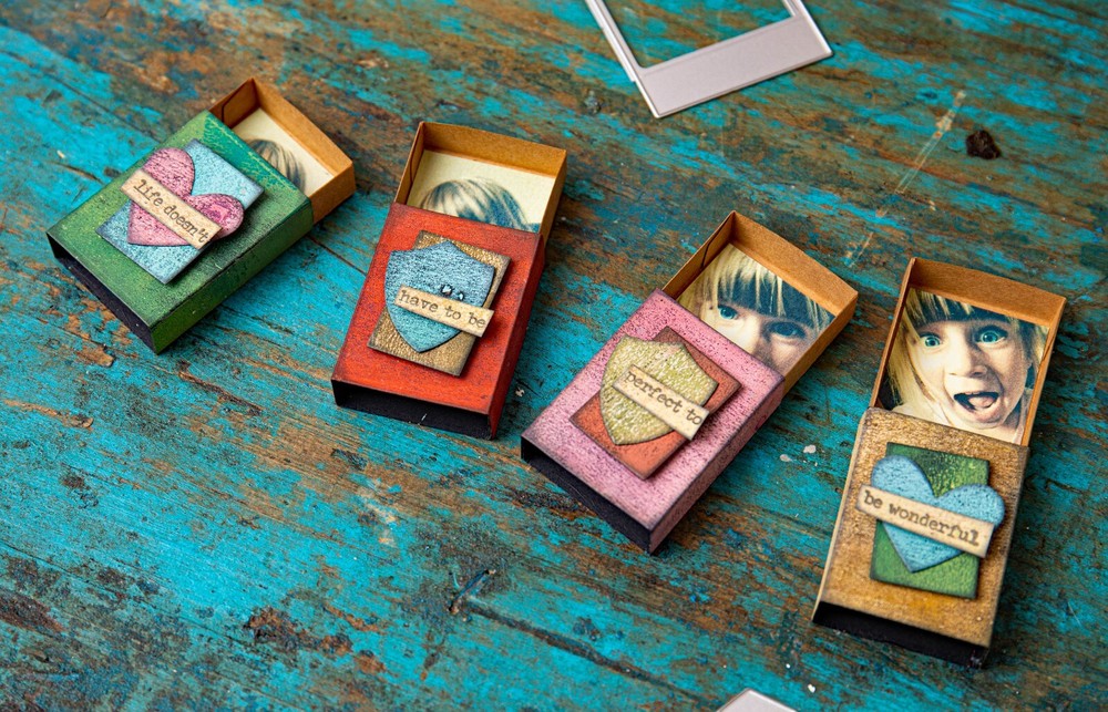 Sizzix Thinlits 10pc Vault Matchbox #666604 Retail $20.99 by Tim Holtz