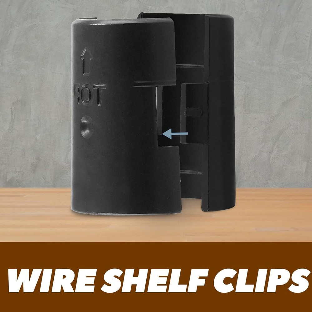 Shelf Lock Clips for Wire Shelving Replacement Sleeves