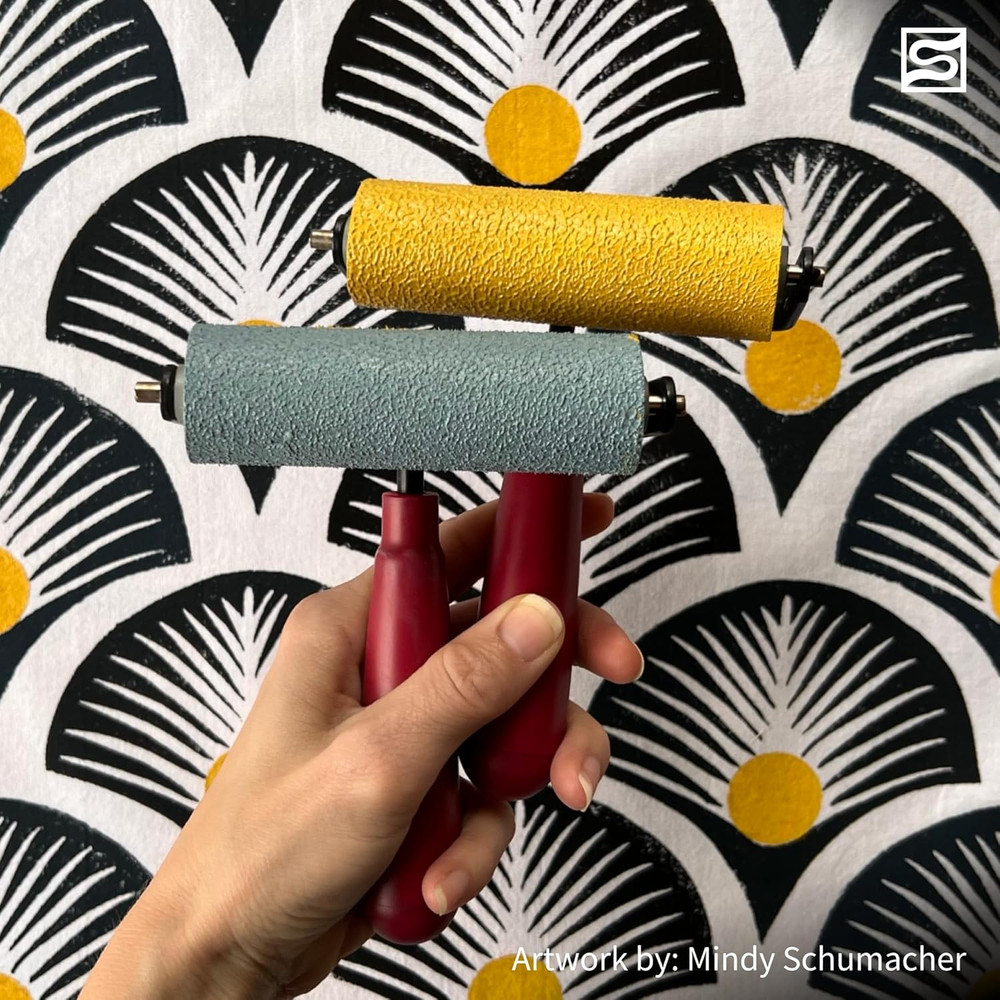 Deluxe Soft Rubber Brayer, 2-Inch