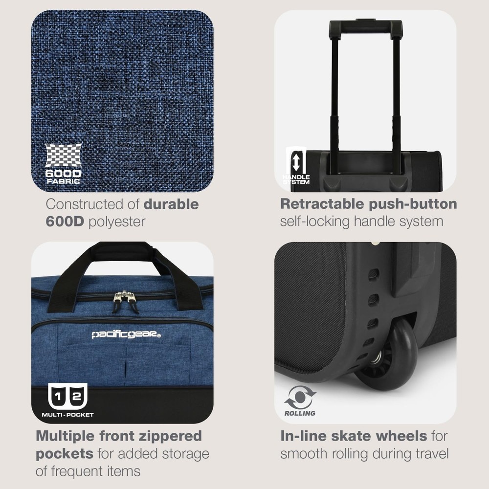 Duffel Bag with Rolling Wheels