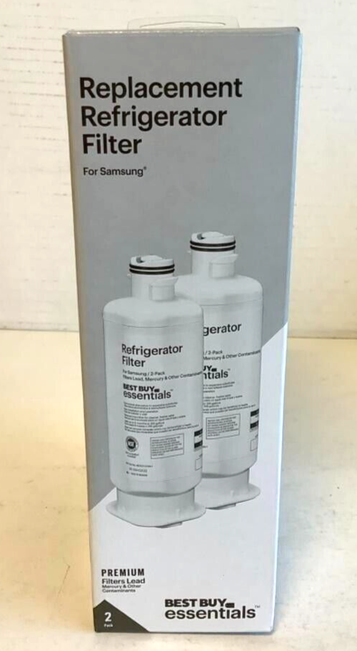 2-PK Best Buy Essentials NSF 42/53 Samsung Refrigerator Water Filter Replacement