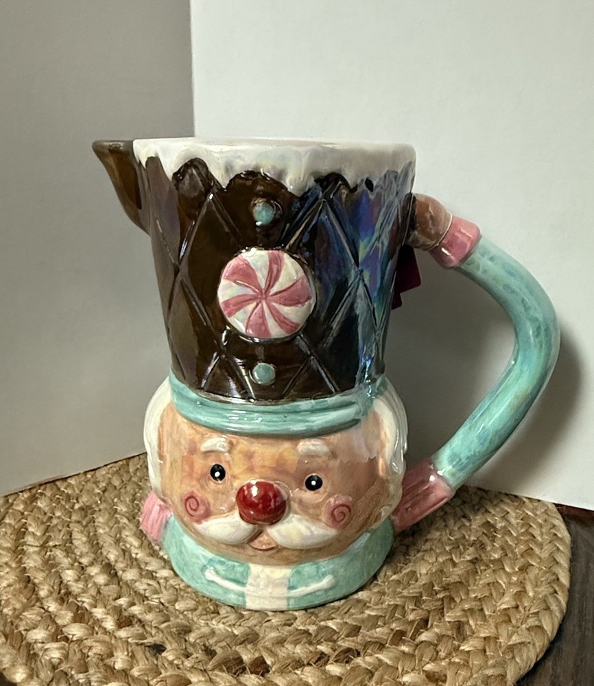 Iridescent Nutcracker Pitcher Pink Pastel