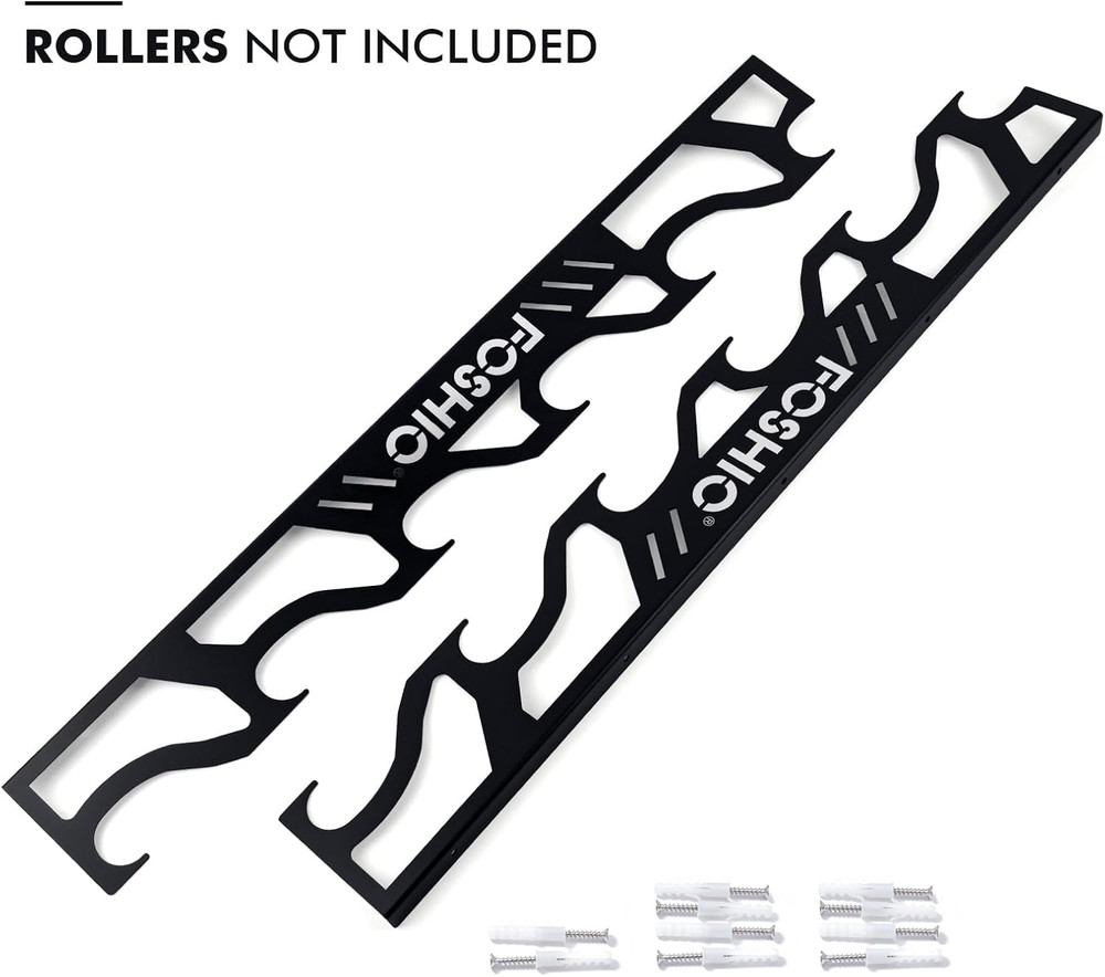 Vinyl Roll Holder, Metal Vinyl Rack with Mounting Hardware Wall Mounted for Pull
