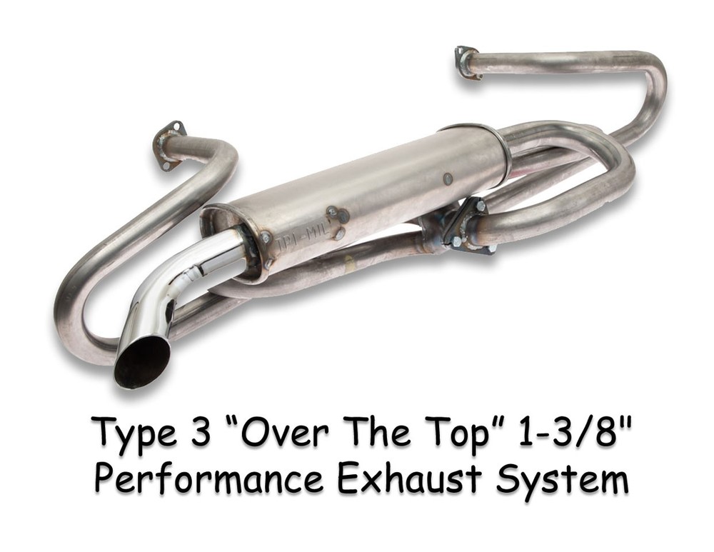 VW TYPE 3 OVER THE TOP PERFORMANCE EXHAUST SYSTEM NOTCHBACK SQUAREBACK FASTBACK
