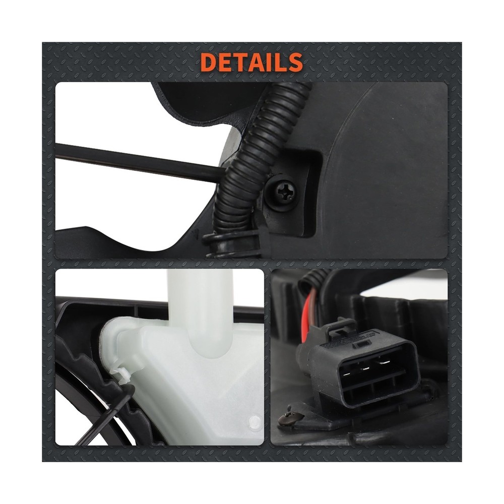 Labwork Radiator Condenser Cooling Fan Assembly Replacement for Hyundai Elant...
