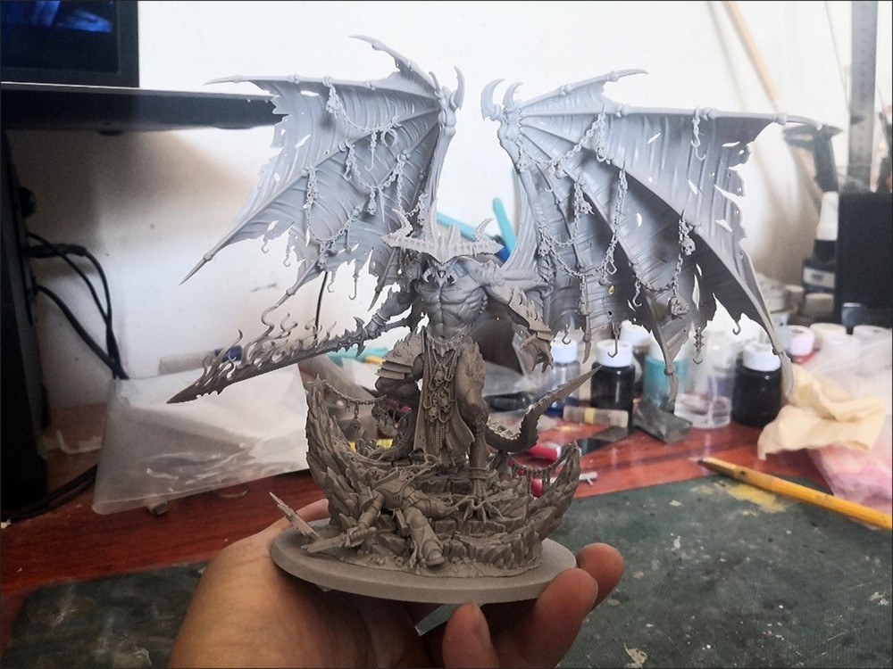 be'lakor warhammer Dark master Chaos Miniature Unpainted Figure model disassembl
