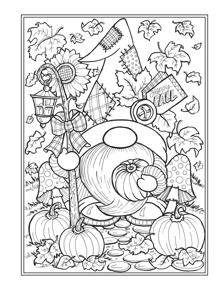 Thanksgiving Adult Coloring Book
