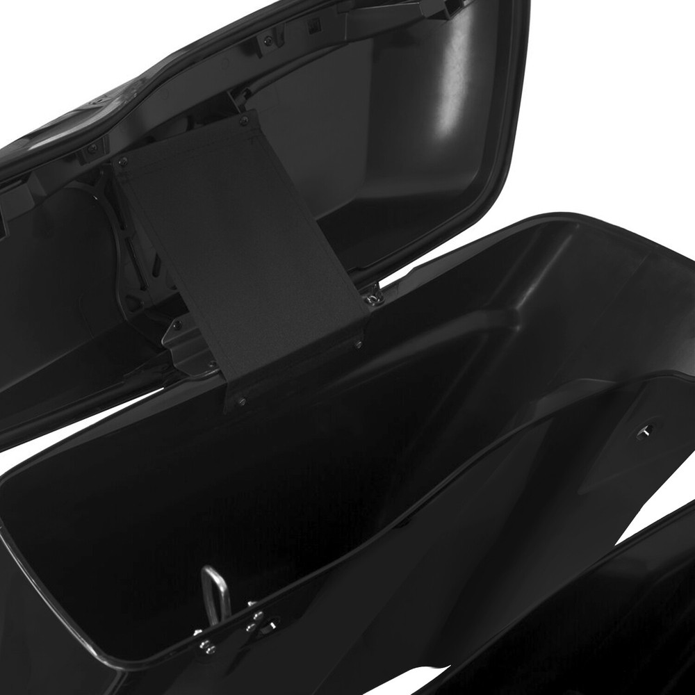 Stretched Extended Saddle bags W/Conversion Brackets For Harley Heritage Softail