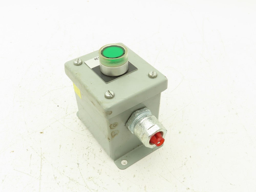 Electromate E1PBGM Green Illuminated Pushbutton Enclosure
