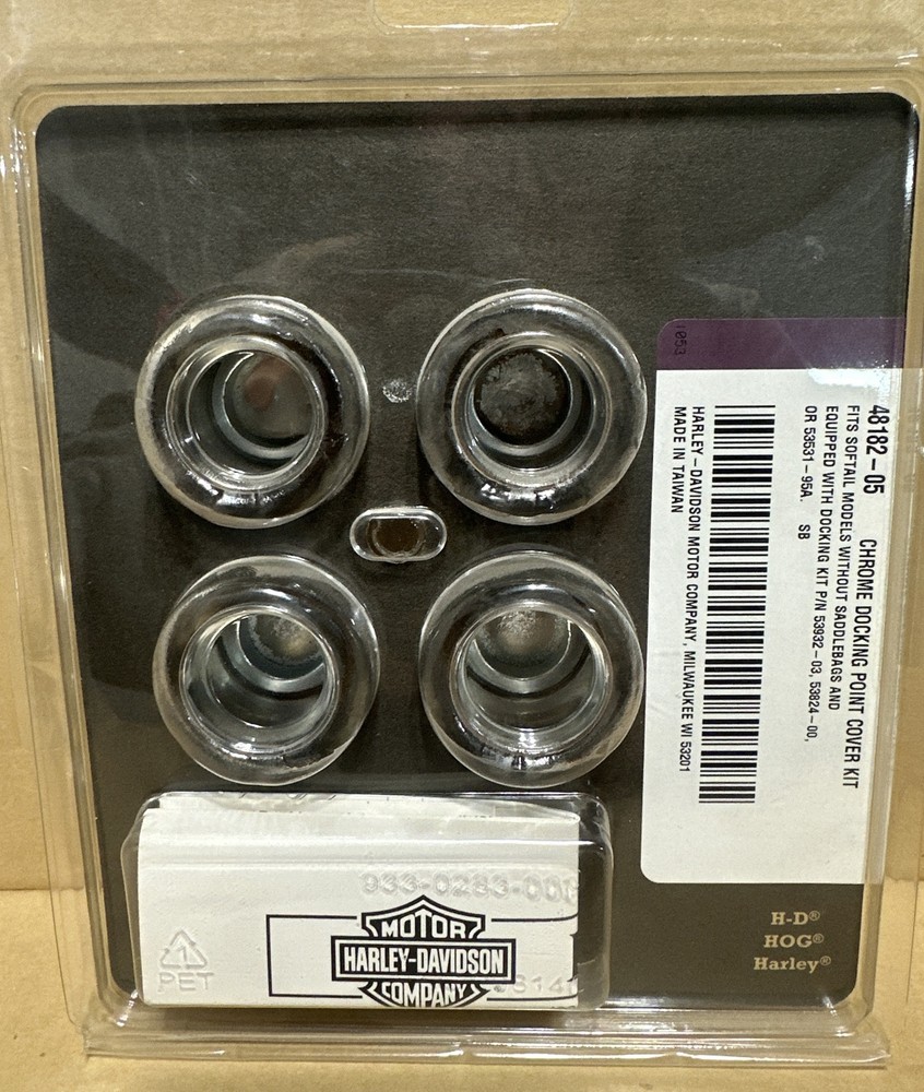 Harley Davidson Softail Chrome Docking Point Cover Kit 48182-05