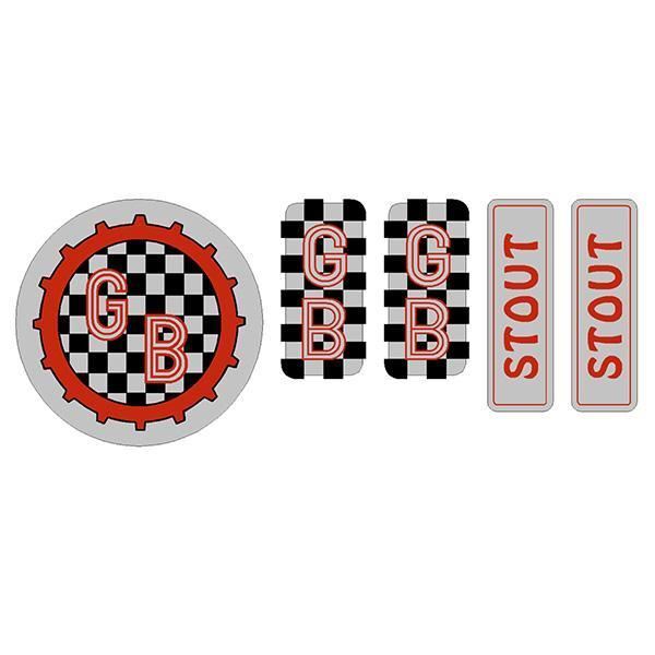 G-BOY - STOUT - RED decal set
