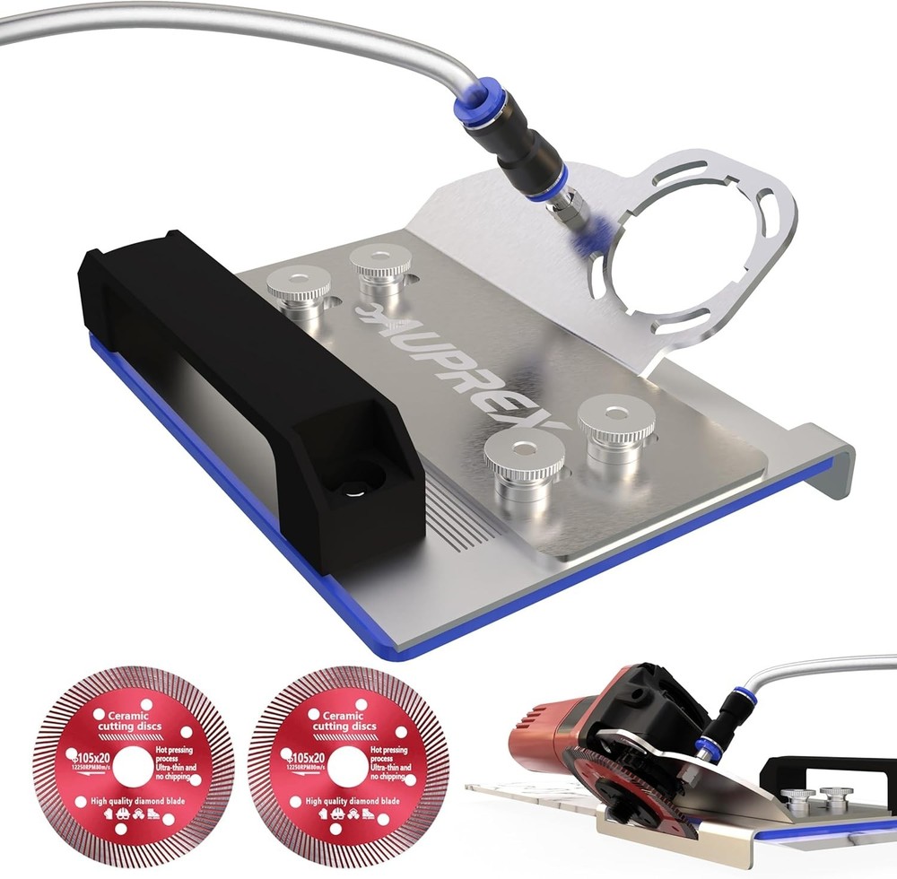 Adjustable 45° Tile Cutter Tool - Compatible with 100-Type Angle Grinders