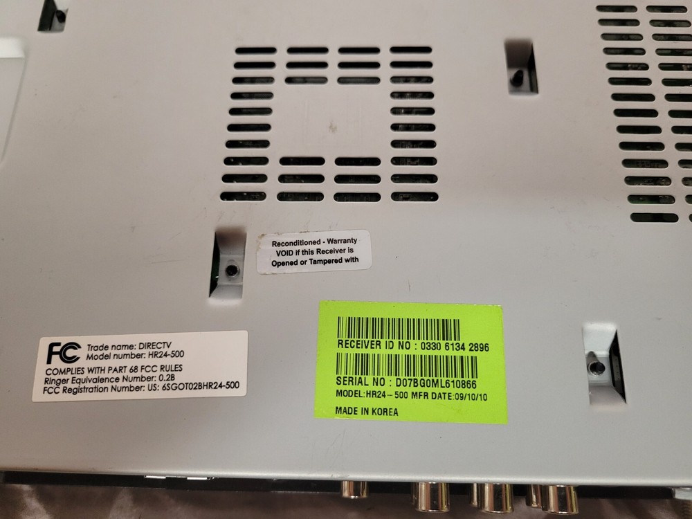 DIRECTV HR54-500 Receiver Box (SR1)