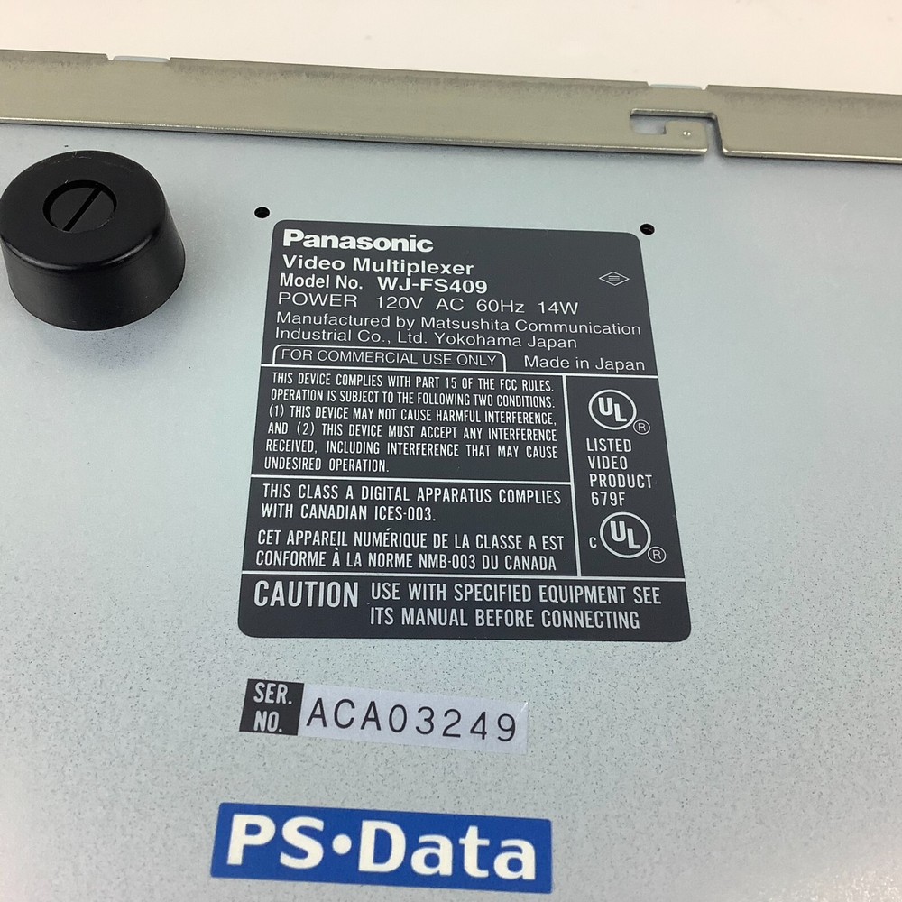 Panasonic WJ-FS409 Video Multiplexer Open Box