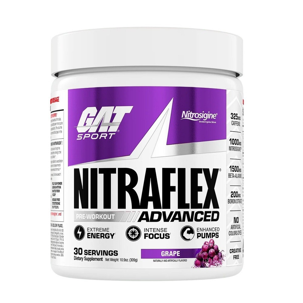 GAT Nitraflex Pre Workout 30 serving - Grape